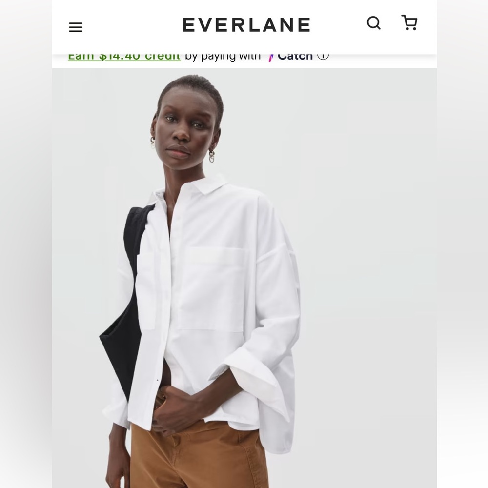 Everlane Boxy Oxford | Size 4